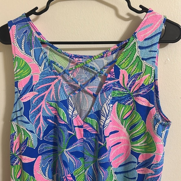 NWOT Lilly Pulitzer Tropical Print Swing Dress - Picture 2 of 5